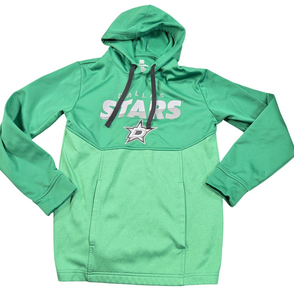 Dallas Stars Hoodie Sweatshirt Mens Small Green NHL Fanatics Branded Performance